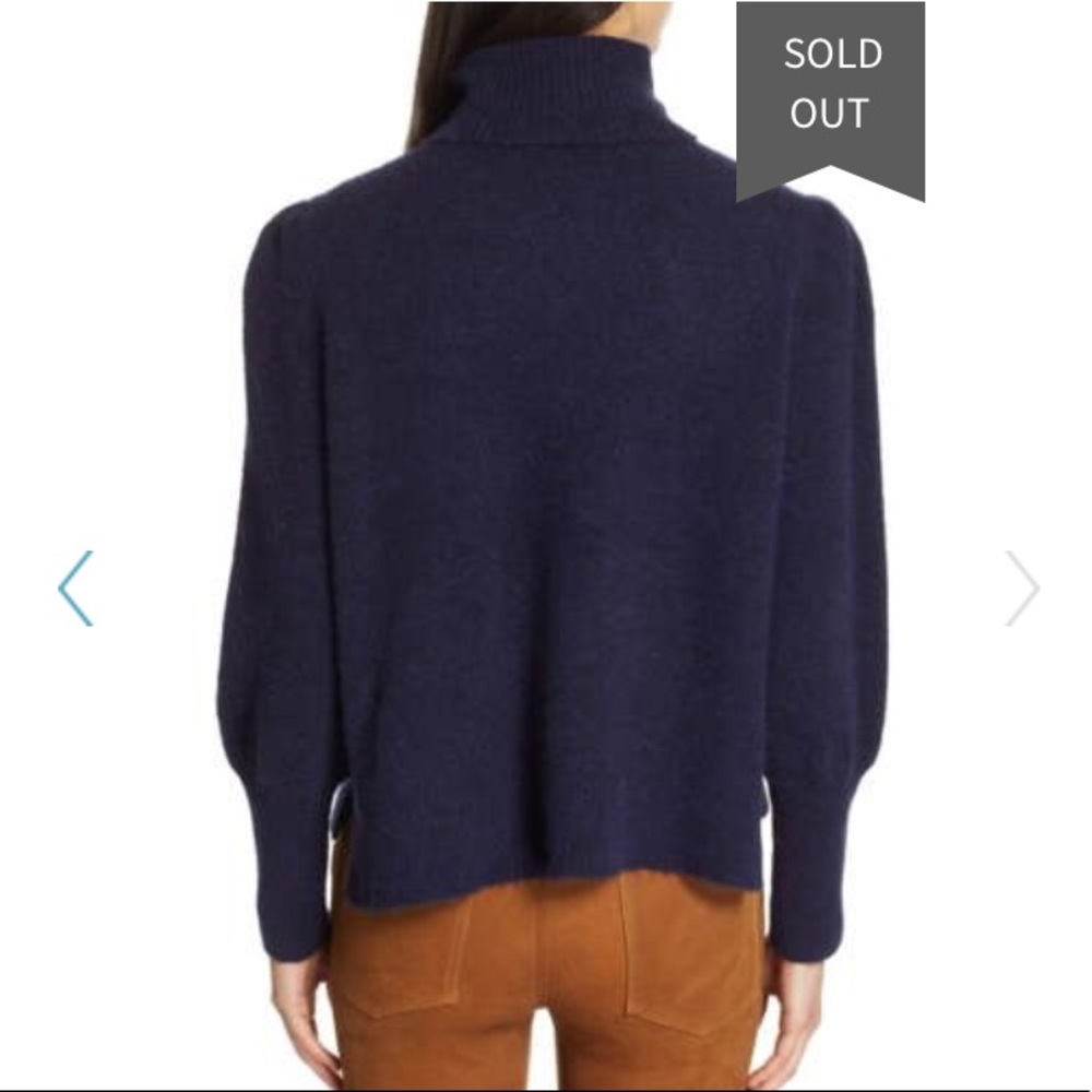 FRAME Denim Swingy Turtleneck Sweater - Picture 2 of 6